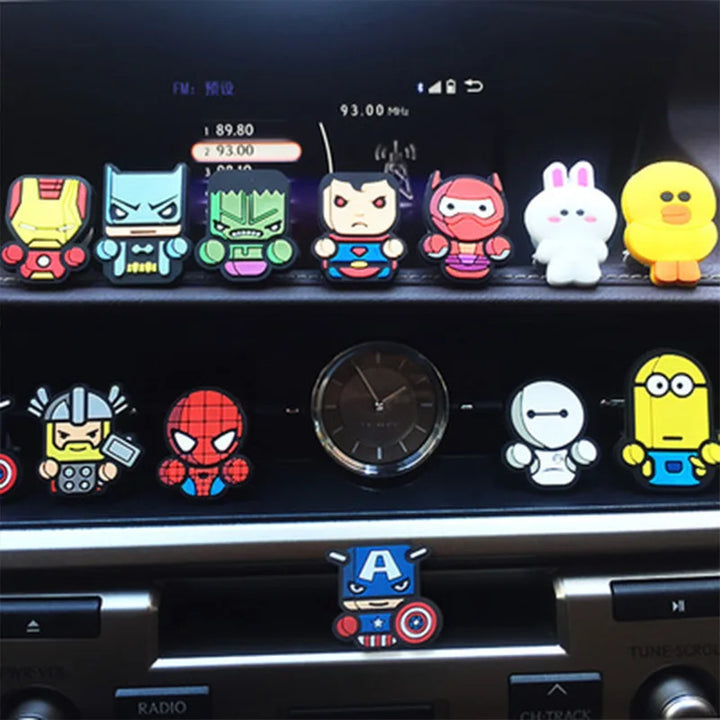 CarFoozle™ - Avengers Air Vent Clip Freshener – Spiderman, Iron Man & Captain America