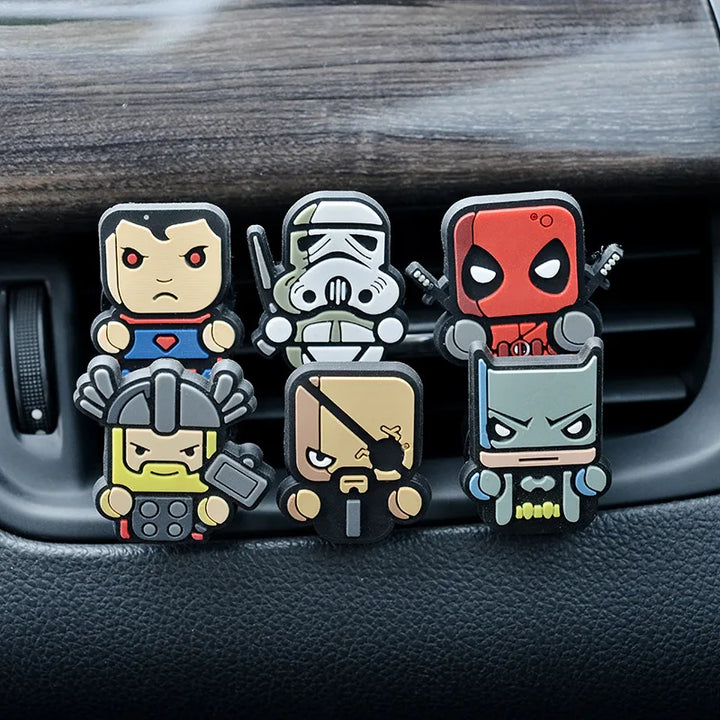 CarFoozle™ - Avengers Air Vent Clip Freshener – Spiderman, Iron Man & Captain America