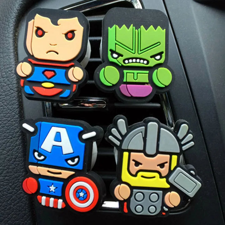 CarFoozle™ - Avengers Air Vent Clip Freshener – Spiderman, Iron Man & Captain America