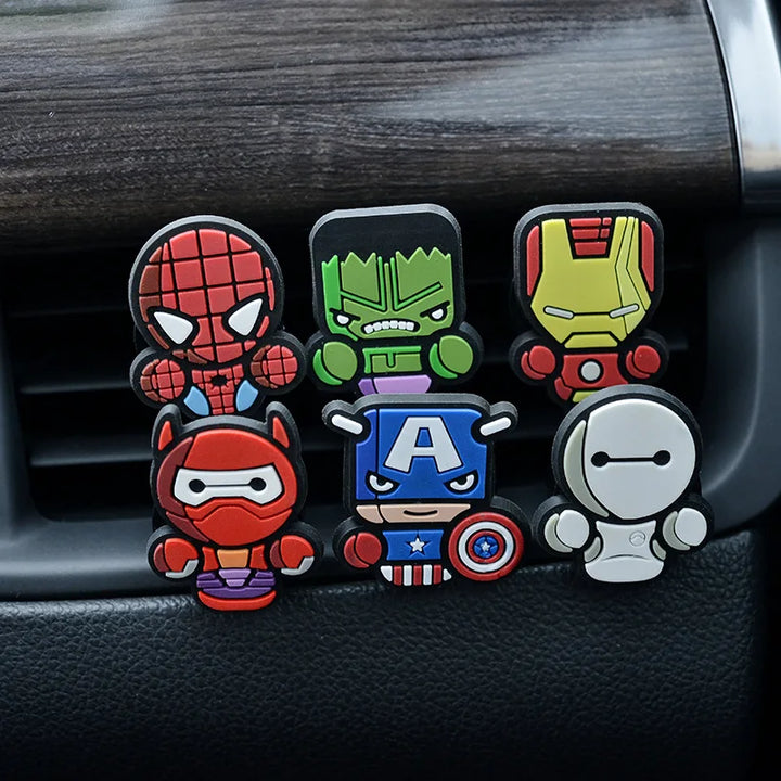 CarFoozle™ - Avengers Air Vent Clip Freshener – Spiderman, Iron Man & Captain America