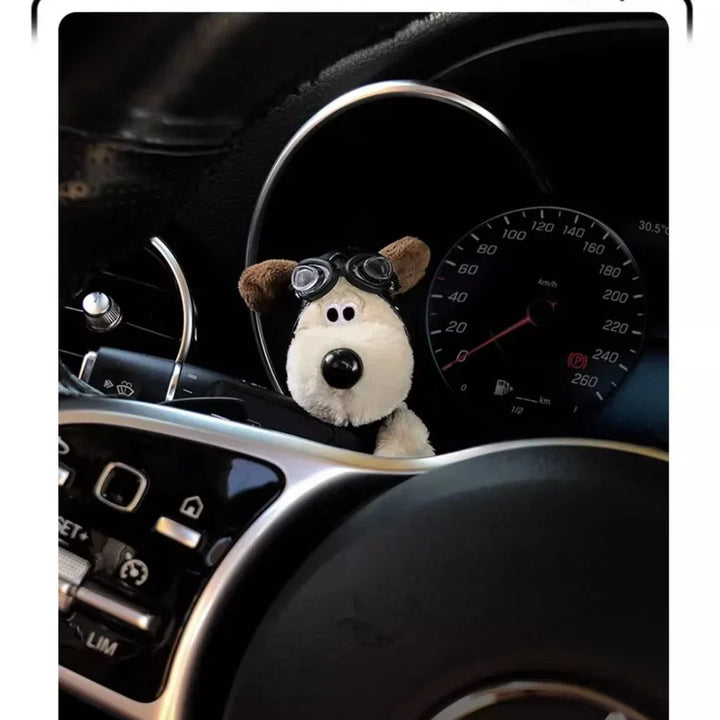 CarFoozle™ - Cute Dog Wiper Buddy – Fun Turn Signal Shield Decoration for Your Car